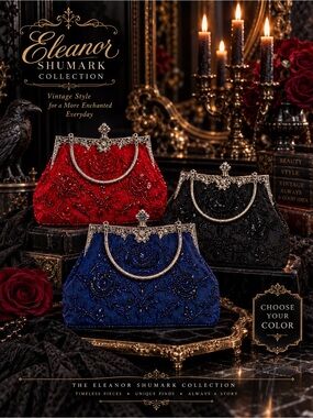 Eleanor Shumark Beaded Vintage Style Handbag NWT Choose Your Color